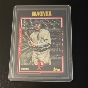 2025 Topps Archives #225 Black Foilboard - Honus Wagner Pittsburgh Pirates